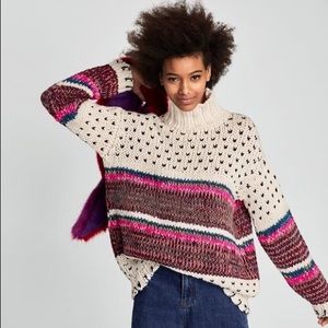 Zara Combined Multicolored Sweater